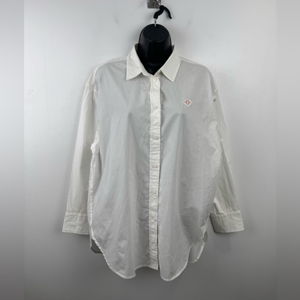 NWT J.Crew Women Relaxed Fit Crisp‎ Cotton Poplin Shirt Size 10